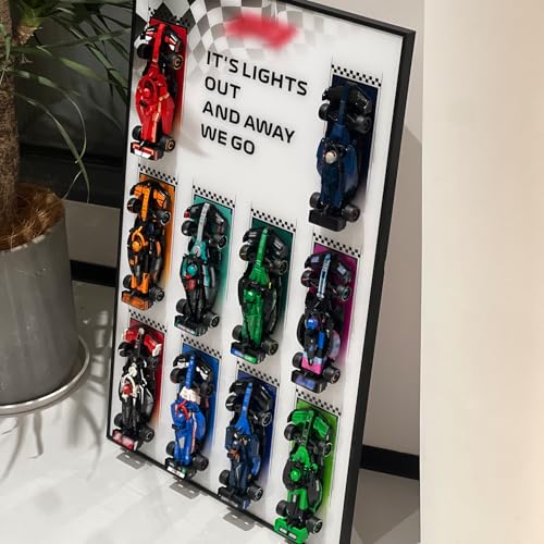 iLuane Display Wallboard for 66802 Display Frame for 10 Cars Ideal for Adult Collectors Home Office Wall Mount Style ACars Not Included - Image 5