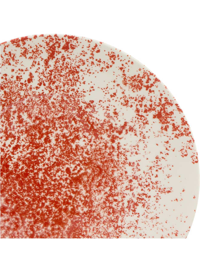 Zinnia By Fathy Mahmoud Porcelain Mahogany Red Digcolor Mix Coup Dinnerware Set 30 Pieces - Image 5