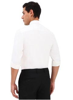 ألين سولي قميص ألين سولي للرجال بقصّة Slim Fit (ASSFQSPPC24767_White)  - Image 3