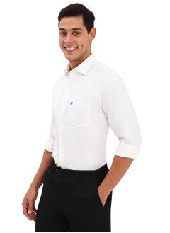 ألين سولي قميص ألين سولي للرجال بقصّة Slim Fit (ASSFQSPPC24767_White)  - Image 2