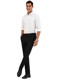 ألين سولي قميص ألين سولي للرجال بقصّة Slim Fit (ASSFQSPPC24767_White)  - Image 5