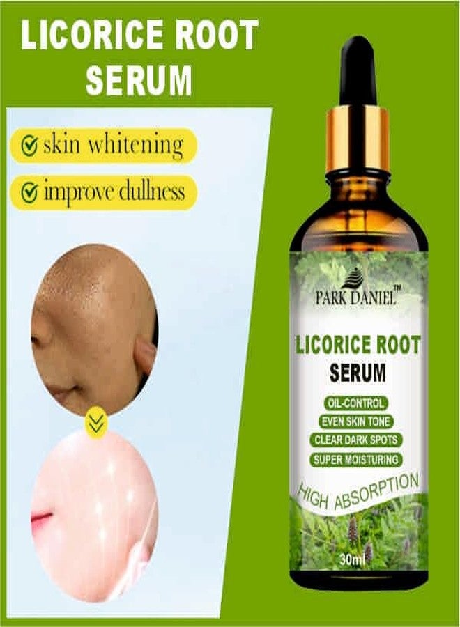 Park Daniel Licorice Root Face Serum for Skin Brightening (Pack of 2 of 30 ML) | Moisturization and Reduce Anti Wrinkles | Anti-Aging | Even Skin Tone | Reduces Pigmentation | For Radiant Skin Glow - Image 4