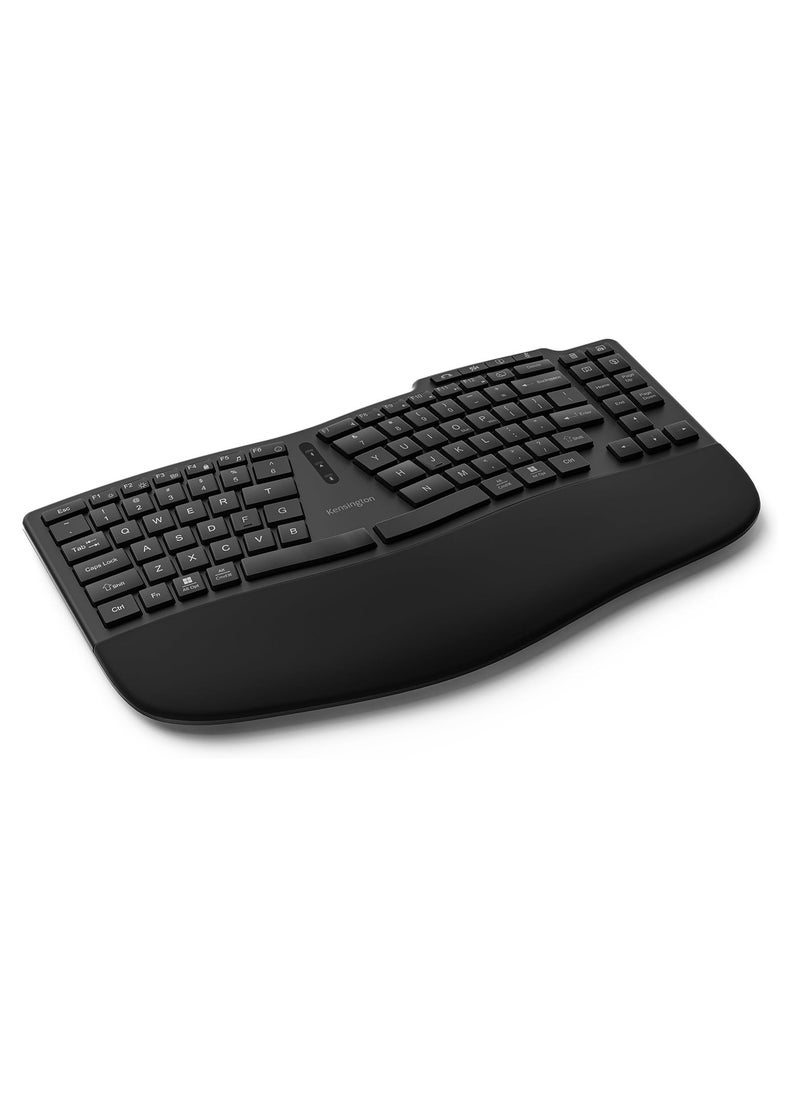Kensington Pro Fit Ergo KB675 EQ, QWERTY, 2.4GHz Bluetooth, Wireless, Rechargeable TKL Keyboard, Compatible with Windows and macOS, Composed of 43% Post-Consumer Recycled Content  - Image 1