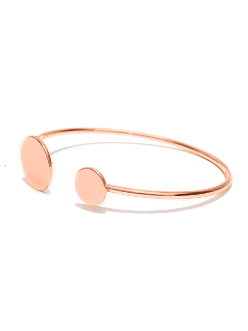 Joker & Witch Stainless Steel Women Aria Rosegold White Dial Analog Watch Bracelet Set, Gold Band - Image 5