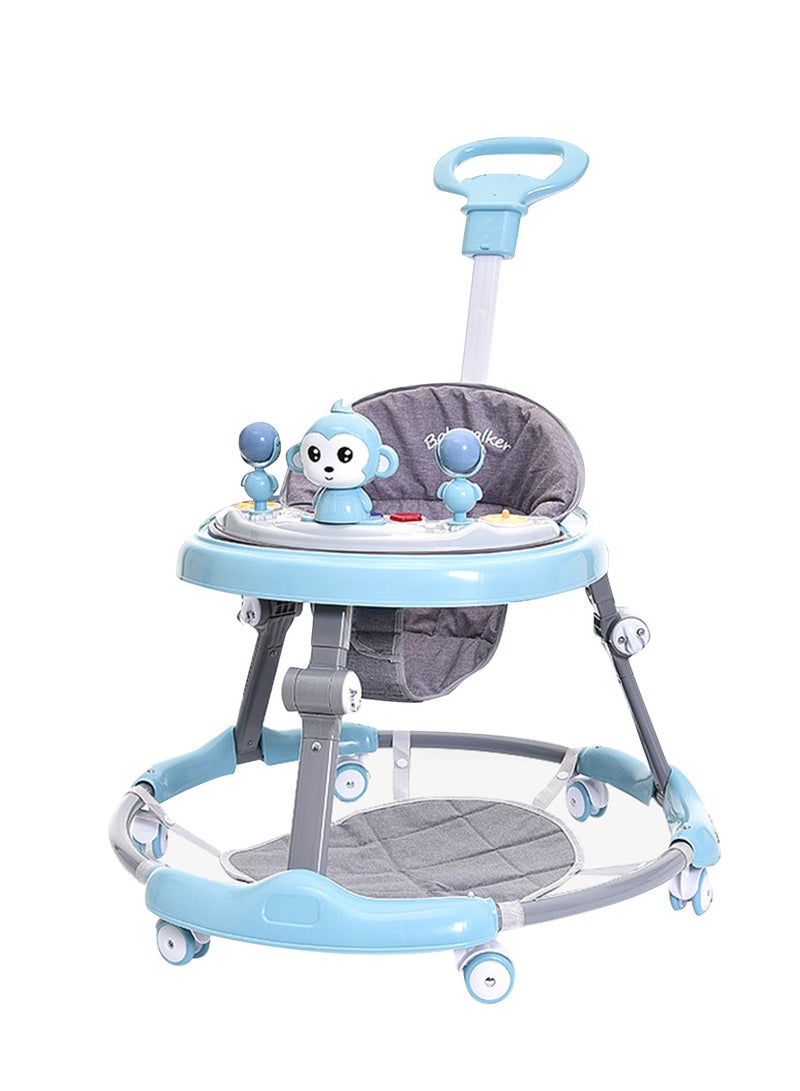 MaBaby Baby Anti Roll And O-Shaped Learning Walker With Foot Pedals And Detachable Toy Tray - Image 1