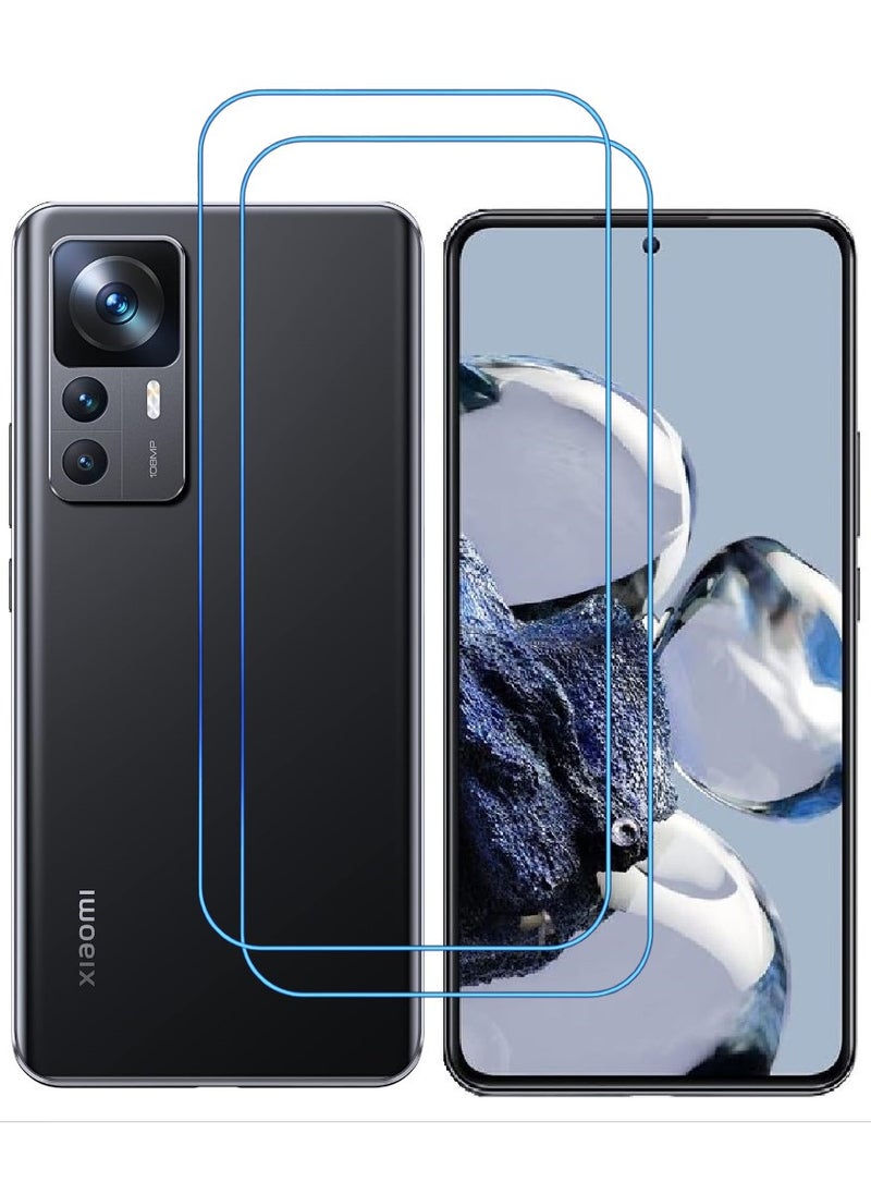 ACLIX 2 Pieces Antistatic ESD Dustproof Premium Quality High Definition Clear Tempered Glass Screen Protector Designed For Xiaomi 12T Pro - Image 1