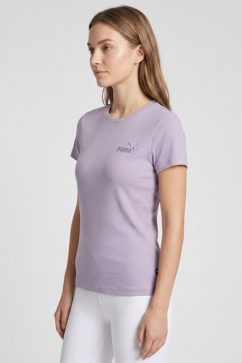 PUMA Women Sportswear Fit Short Sleeve Training T-Shirt, Mauve - Image 3