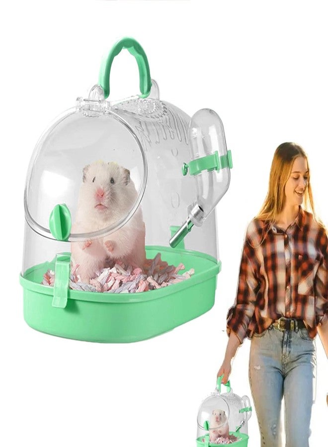 Yamibobo Portable Guinea Pig Carrier Travel Small Animal Carrier Breathable Travel Hamster Cage with Water Feeder - Image 1