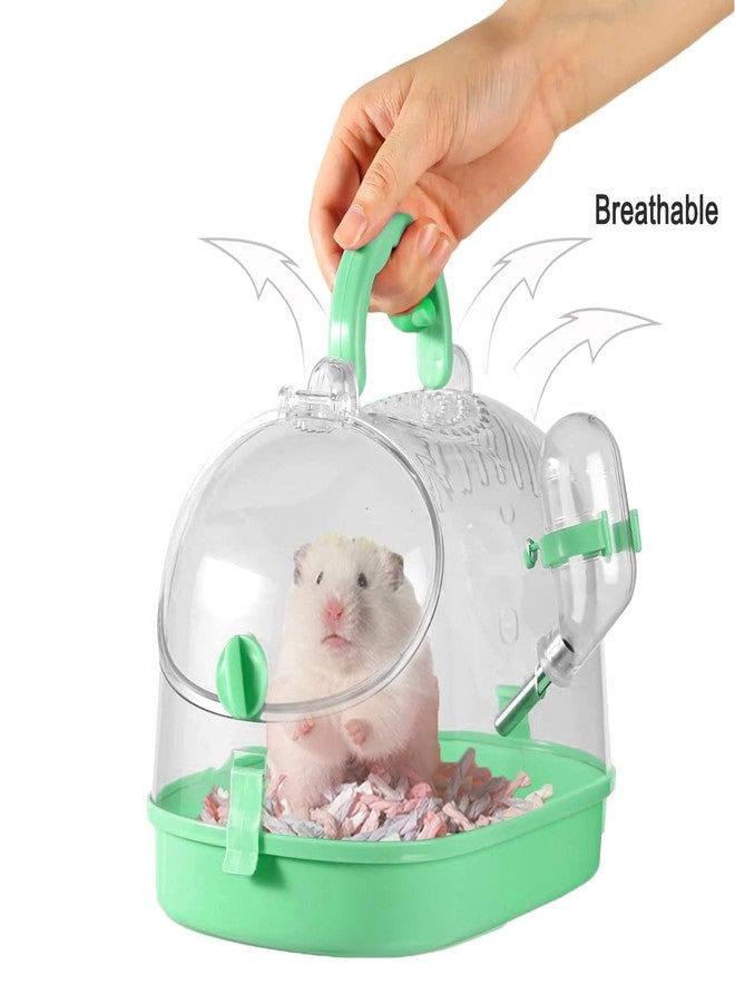 Yamibobo Portable Guinea Pig Carrier Travel Small Animal Carrier Breathable Travel Hamster Cage with Water Feeder - Image 3