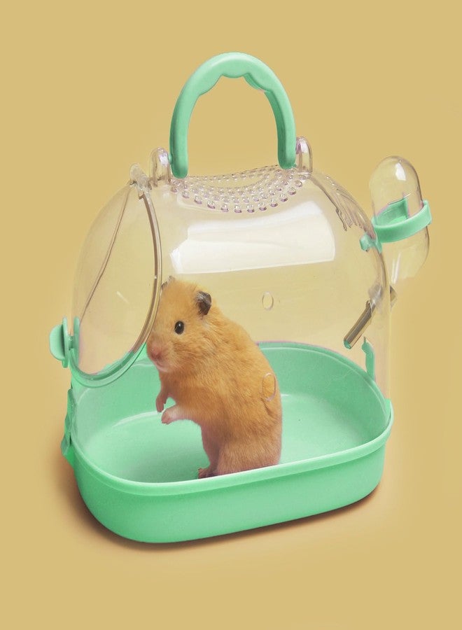 Yamibobo Portable Guinea Pig Carrier Travel Small Animal Carrier Breathable Travel Hamster Cage with Water Feeder - Image 4