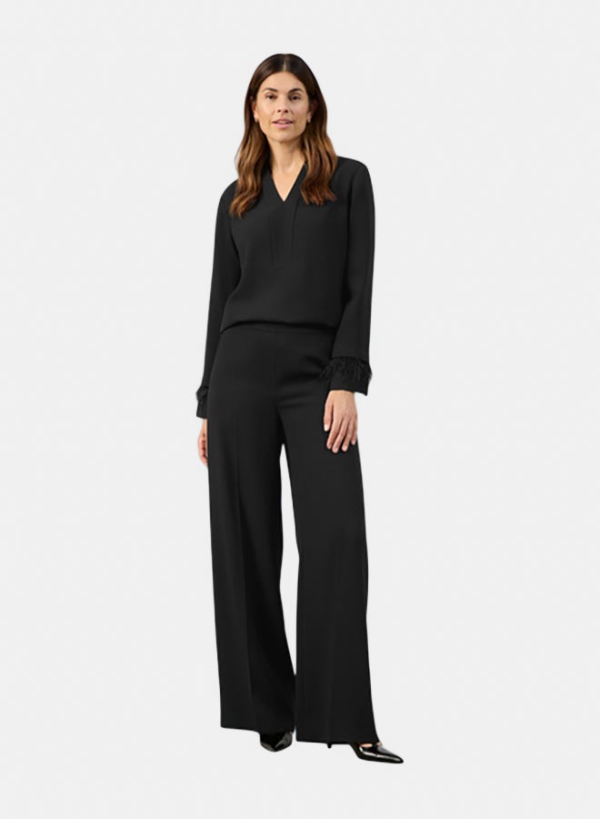 GERRY WEBER Elegant Pull-On Trousers With A Wide Leg  - Image 1
