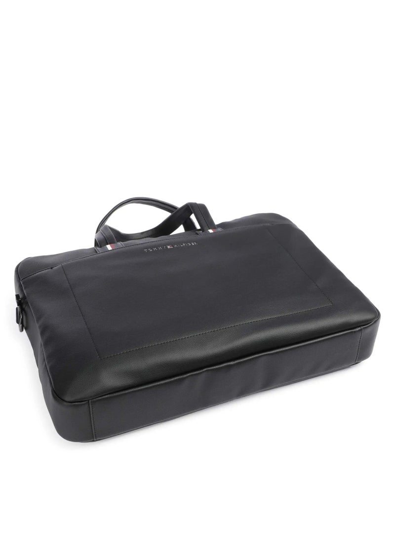 Tommy Hilfiger Plus - Tommy Hilfiger Black Laptop Men Bag - Image 1