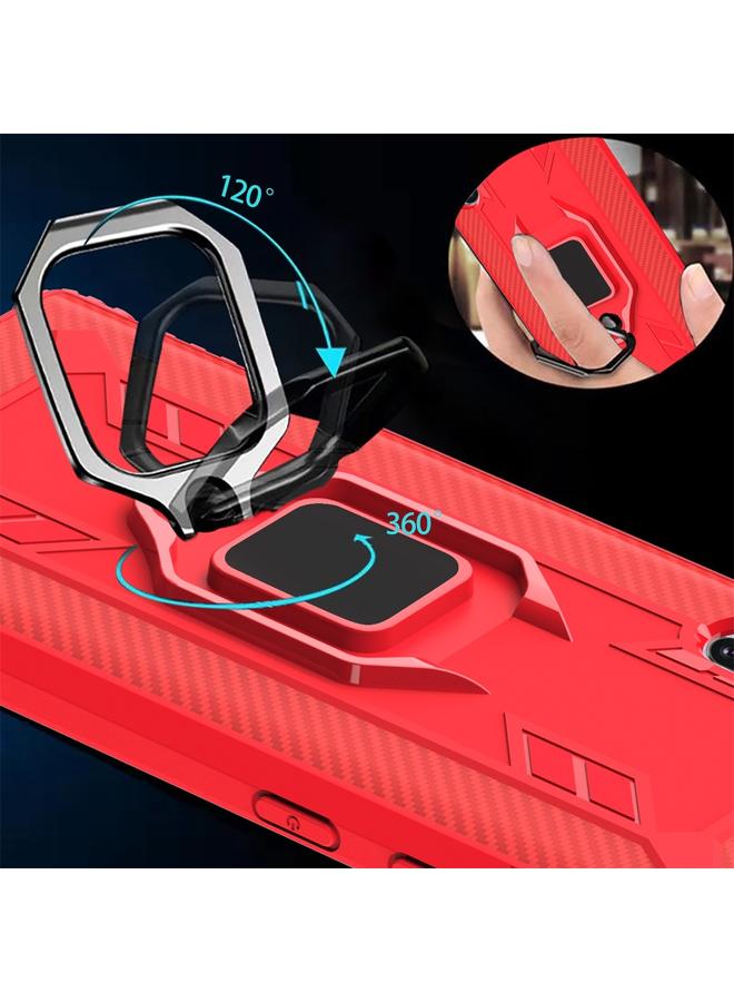 S-TOP Case For Galaxy Note 10 Carbon Fiber Protective Case with 360 Degree Rotating Ring Holder - Image 5