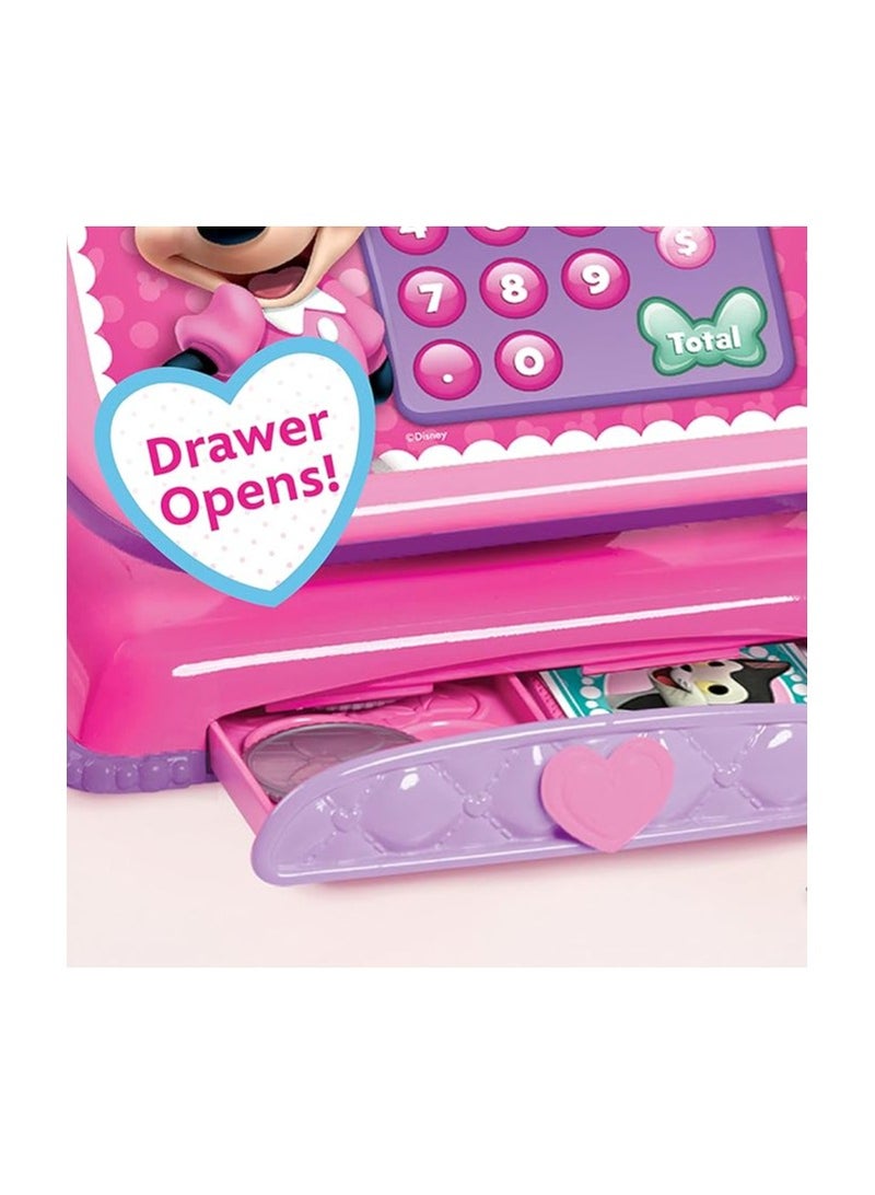 Just Play Disney Junior Minnie Mouse Bowtique Cash Register – Sounds, Scanner, Play Money, Ages 3+ - Image 5