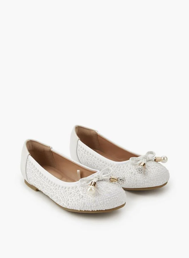 سيليست Girls Textured Ballerina Shoes