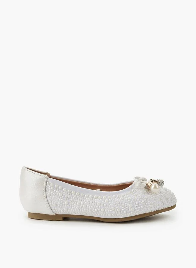 سيليست Girls Textured Ballerina Shoes
