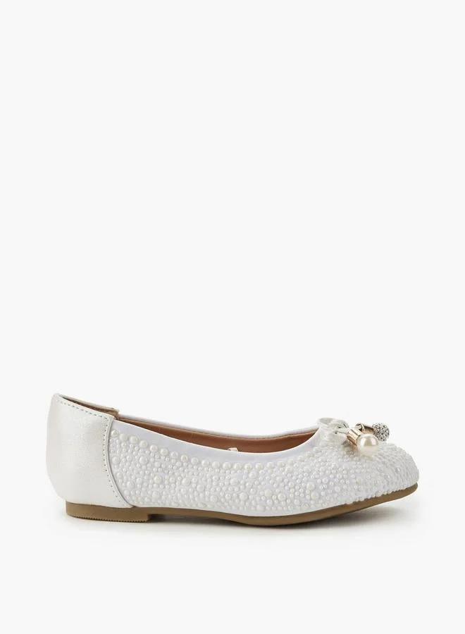 سيليست Girls Textured Ballerina Shoes