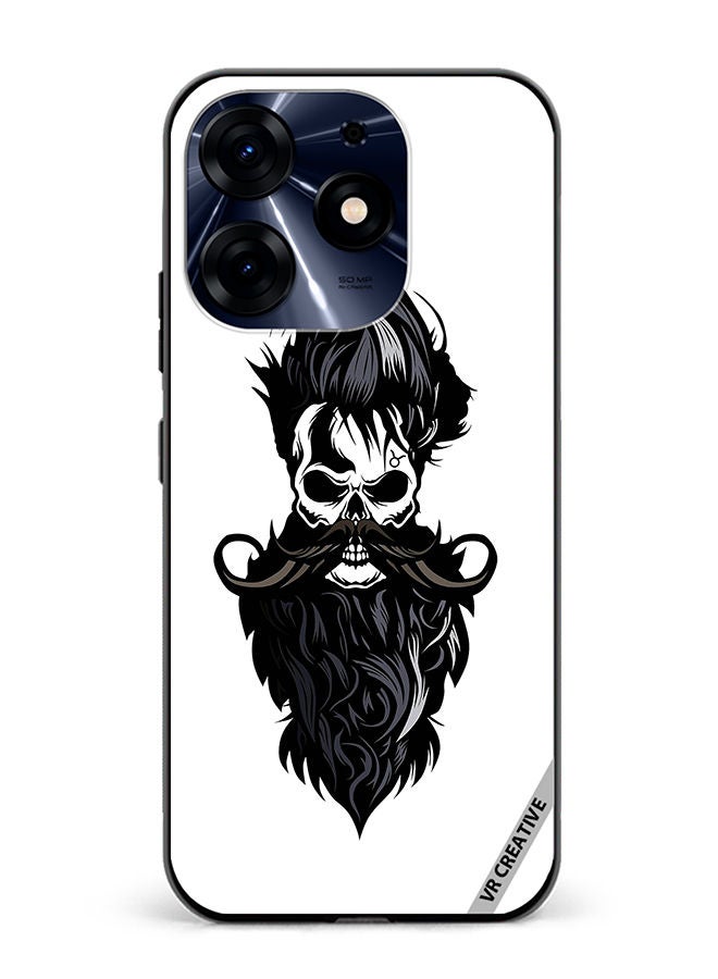 VR CREATIVE Protective Case Cover For Tecno Spark 10 Pro Skull Beard Design Multicolour - Image 1