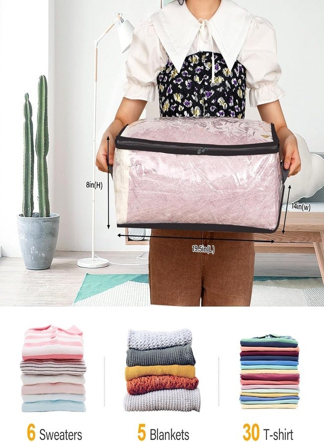 KANPRINCESS Transparent Storage Bag, | Clothes Organiser for Wardrobe | Saree Covers with zip |Saree Organizer for Wardrobe | Saree Bags Storage | Saree Covers for Storag (2) - Image 5