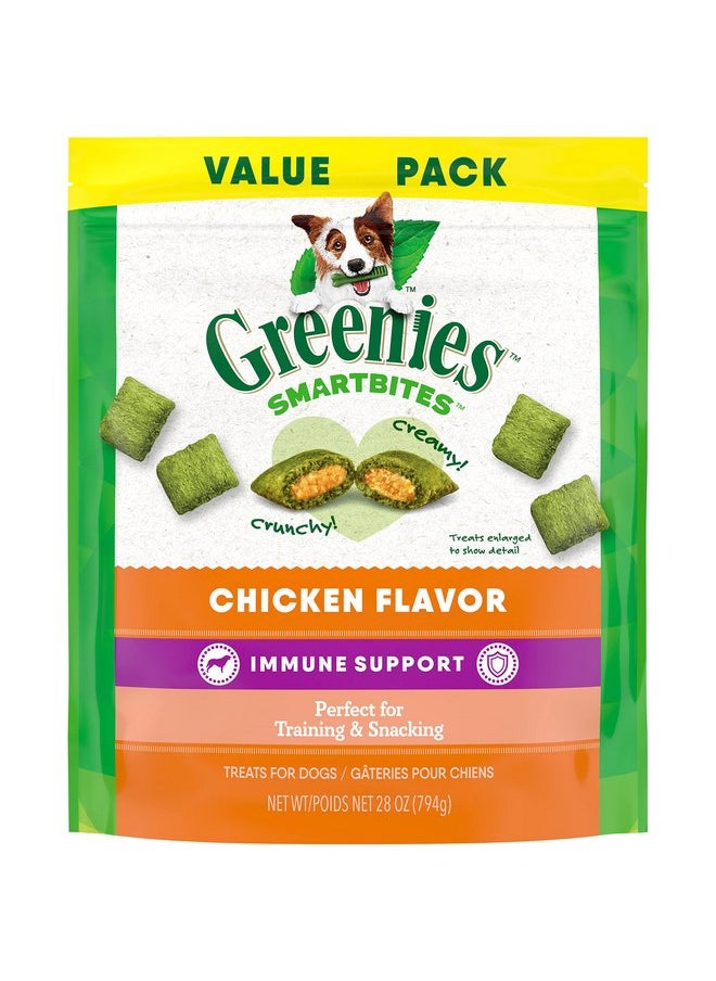 Greenies Greenies Smartbites Immune Support Crunchy & Soft Dog Treats, Chicken Flavor, 28 oz.  - Image 1