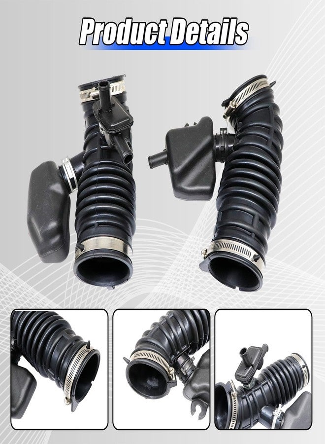 FZJDSD 3.5L Engine Air Intake Hose Compatible with Infiniti FX35 Base Sport 2009-2012,2PCS Left & Right Side Intake Boot Tube Outlet Duct Replace 16576-1CB1A 16576-1CB0A - Image 5