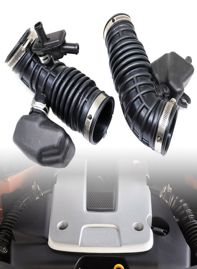 FZJDSD 3.5L Engine Air Intake Hose Compatible with Infiniti FX35 Base Sport 2009-2012,2PCS Left & Right Side Intake Boot Tube Outlet Duct Replace 16576-1CB1A 16576-1CB0A - Image 1