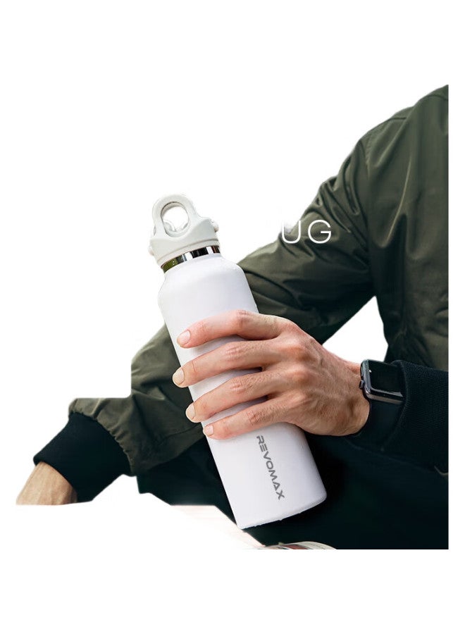 Revomax Premium Insulated Mug For Women, Stylish Stainless Steel Water Bottle, Outdoor Sports Portable Cup, Dynamic White 592Ml - Image 3
