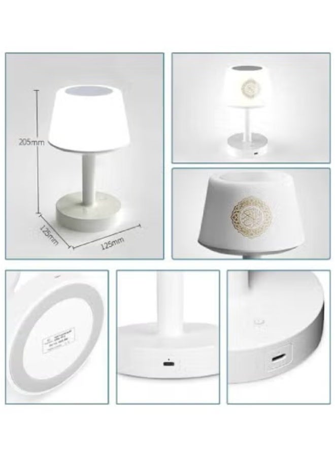 JAJEEK 7 Colors LED Touch Quran Speaker Table Lamp 8GB – Multi-Function Quran Speaker with 16 Reciters & 16 Translations, Touch Control, Night Light & High-Quality Audio – Perfect Gift for Ramadan & Eid, Ideal for Home, Mosque, and Spiritual Spaces  - Image 3