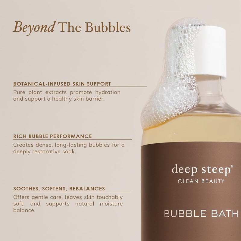 Deep Steep Bubble Bath, Lavender Vanilla 17 oz (Pack of 2) – Hypoallergenic, Clinically Tested Soothing Soak with Shea Butter & Argan Oil – Sulfate-Free - Image 5