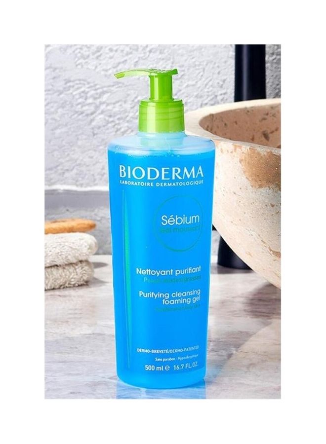 Bioderma Sebium Gel moussant purifying Cleansing foaming gel 500ml - Image 3