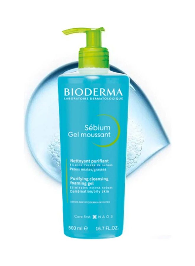Bioderma Sebium Gel moussant purifying Cleansing foaming gel 500ml - Image 2