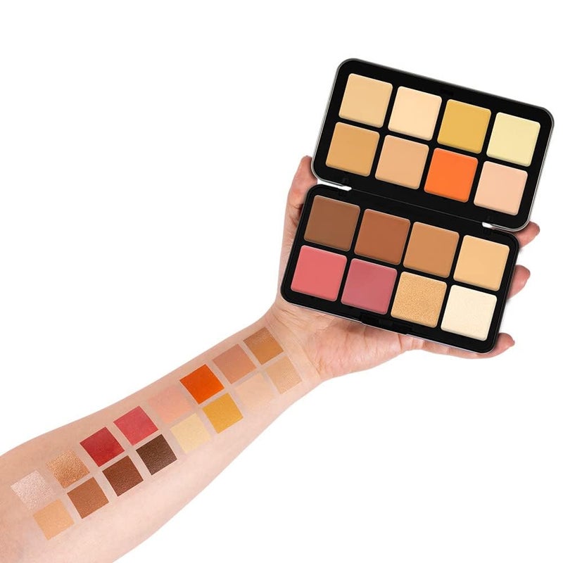My Colors 16 Color Camouflage HD Palette Concealer Color Corrector Palette Multipurpose Creamy Light weight EasyToBlend For Long Lasting Natural Finish Perfect Look 25g x 16