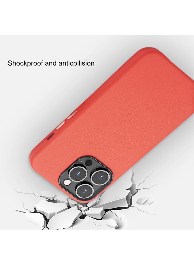 S-TOP Case For iPhone 13 Pro Lamb Grain PU Back Cover Phone Case - Image 4