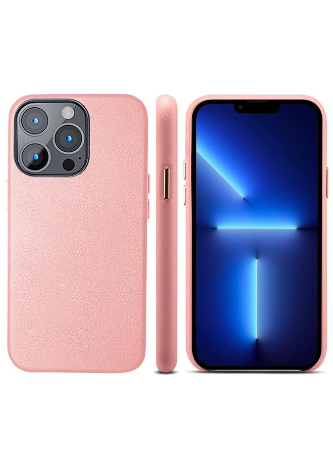 S-TOP Case For iPhone 13 Pro Lamb Grain PU Back Cover Phone Case - Image 1