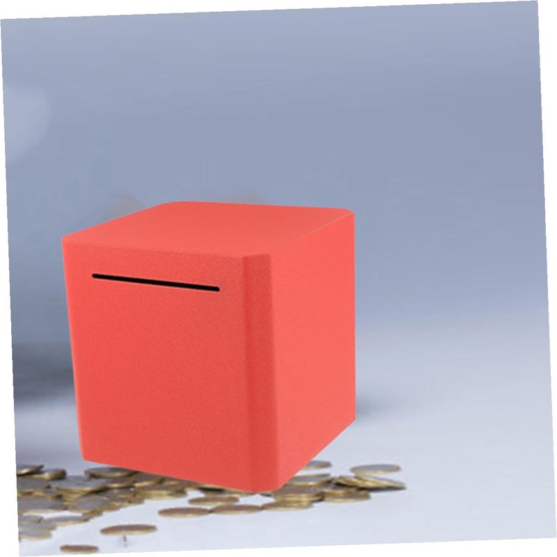Stainless Steel Piggy Bank Break to Open Design Orange Coin Saving Box for Adults - Image 4