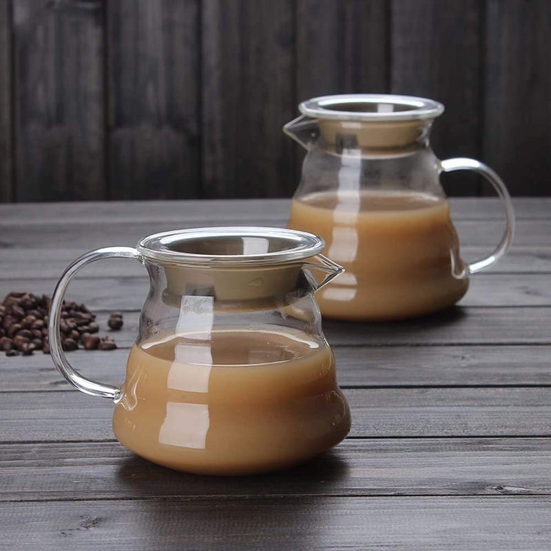Viden 360ml #1 V60 Clear Heat Resistant Glass Coffee Server | Pour Over Tea Pot | Hand Drip Carafe | Transparent Kettle Maker - Image 3