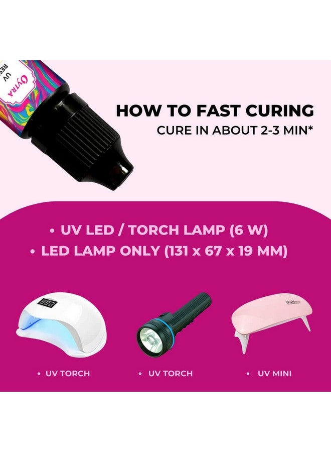 Oytra أويترى راتنج UV صلب بلمسة لامعة واضحة للفنانين والمحترفين طين البوليمر زينة الحرف اليدوية DIY صب طلاء (10 جرام) - Image 4