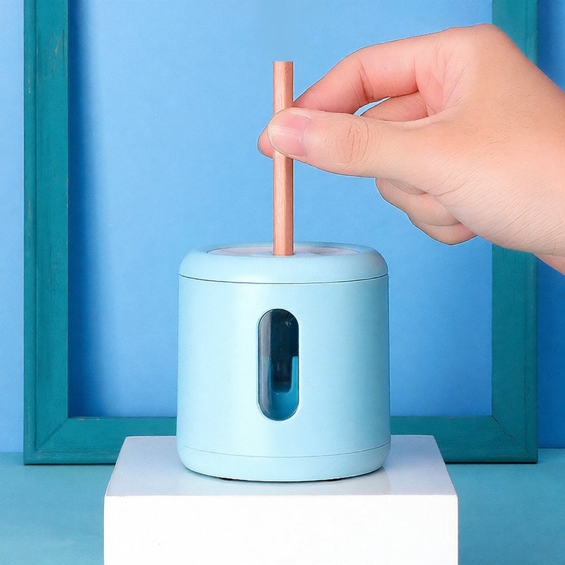 Portable Electric Pencil Sharpener Automatic Sharpen Colored Pencils(6-8mm) Battery&USB Powered Safety Use for Home Office School Classroom Students - Image 4