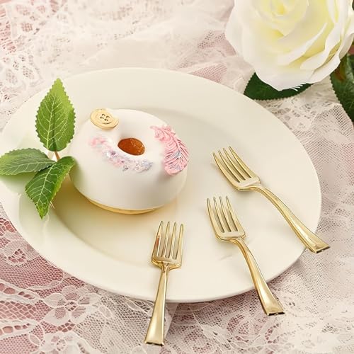 Decor Decorline DecorLine Stunning Gold Small Mini Fork Set, 24 Count (Pack of 1) - Premium Quality & Elegant Design - Ideal for Any Occasion - Image 3