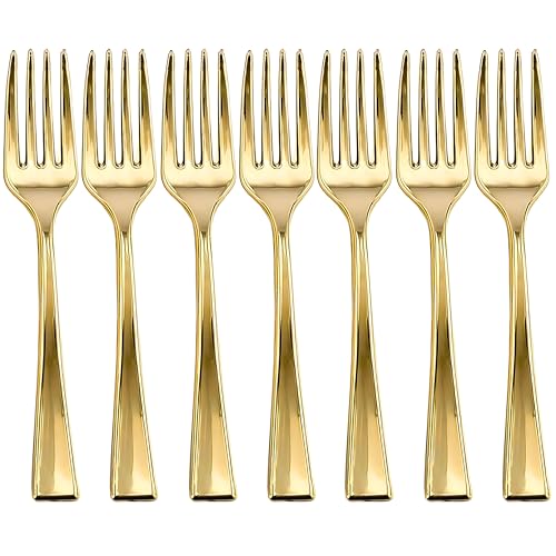 Decor Decorline DecorLine Stunning Gold Small Mini Fork Set, 24 Count (Pack of 1) - Premium Quality & Elegant Design - Ideal for Any Occasion - Image 1