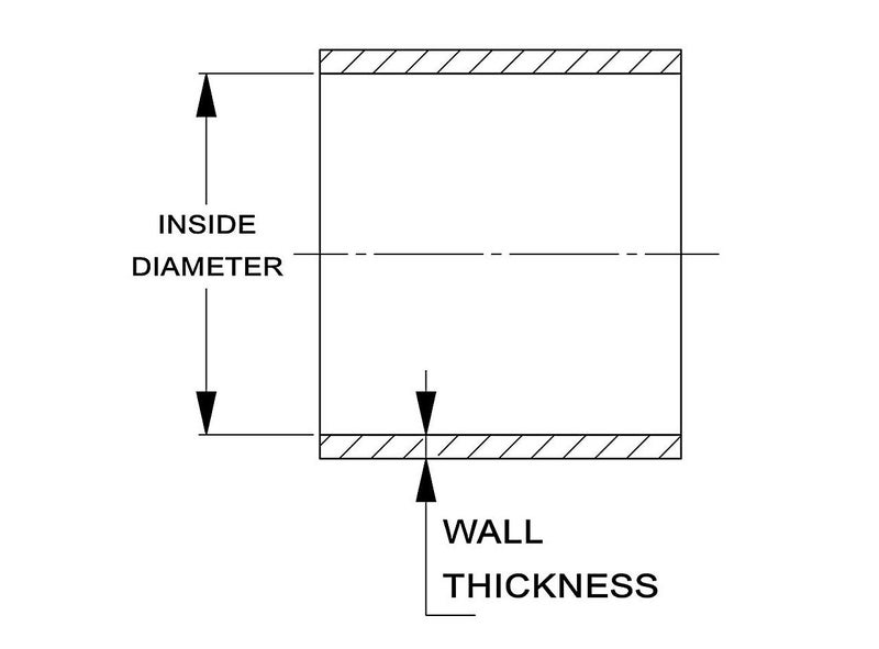 HPS HTSC-200-BLK Silicone High Temperature 4-Ply Reinforced Straight Coupler Hose, 100 PSI Maximum Pressure, 3" Length, 2" ID, Black - Image 3
