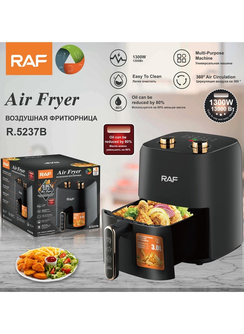 3L Multi-Functional Air Fryer - Oil-Free, Fully Automatic Smart Electric Fryer for French Fries and More