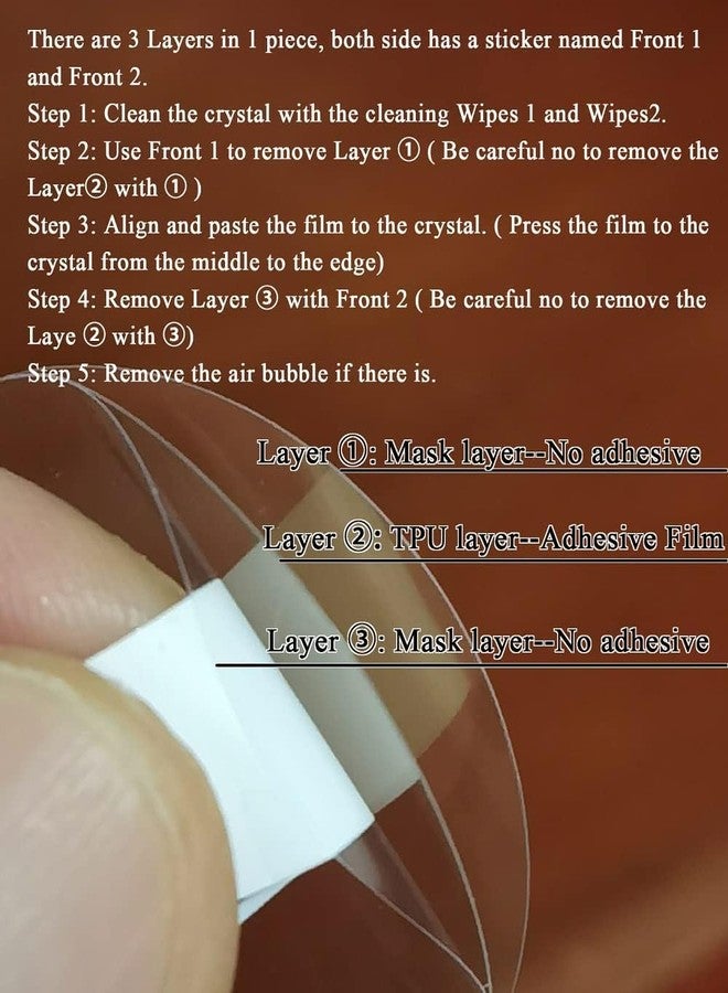 Ocdin Blancpain X Swatch Premium Screen Protector Watch Protective Film Set Anti Scratch Crystal Soft Cover Film and Tempered Back Film (3 TPU& 3 Glass) - Image 3