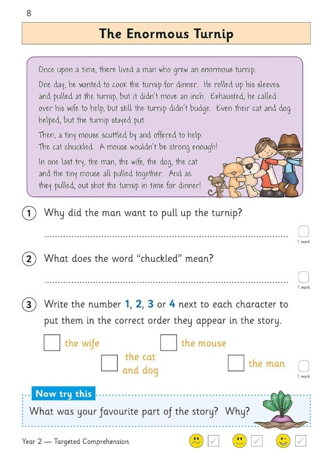 null - New KS1 English Targeted Question Book: Year 2 Reading Comprehension - Book 2 (with Answers) - Image 1