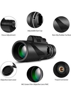 Generic Portable Zoom HD 5000M Telescope Folding Long Distance Mini Powerful Telescope For Hunting Sports Outdoor Camping Travel Black  - Image 5