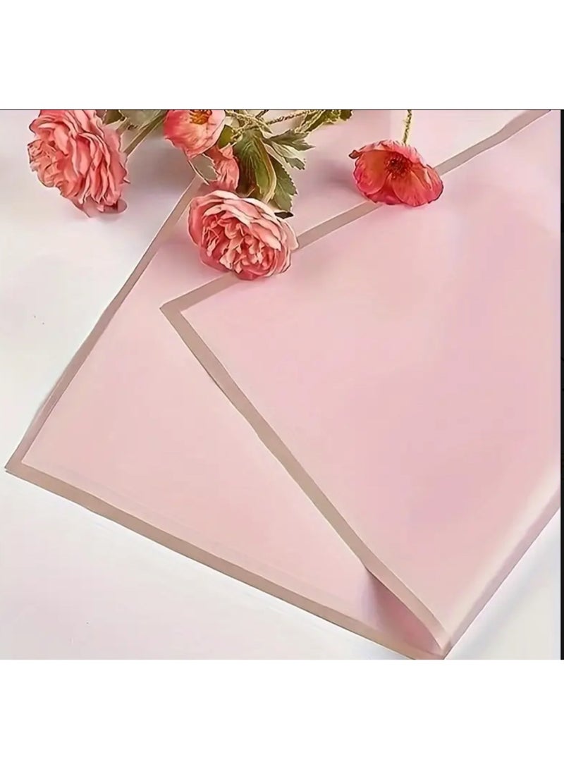 KRONFOL 10 pcs Solid Color Waterproof Floral Bouquet Wrapping Paper - Matte Finish, Durable Plastic, Perfect for Wedding, Graduation, and Floral Arrangements, Floral Arrangement Supplies, Wedding Decorations, Elegant Design, Smooth Texture - Image 2