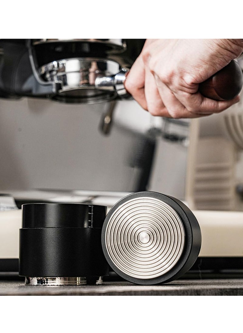 Coffee leveled ripple tamper with needle distributer 51mm