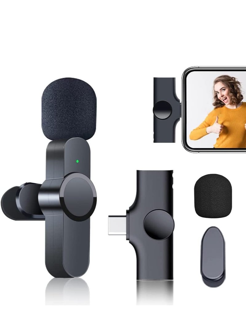 ELTRAZONE Wireless Lavalier Microphone for iPhone/iPad, Mini Plug-Play Wireless Lapel Mic for Recording TikTok YouTube Live, Noise Reduction/Monitor Sound/Reverberation Microphone (No app or Bluetooth Needed) - Image 1
