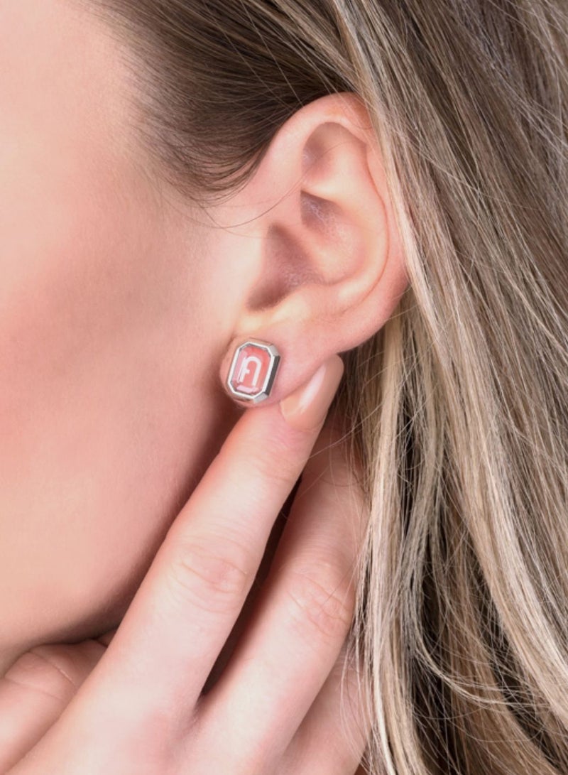 Furla Octagonal Hoop Earrings  - Image 2