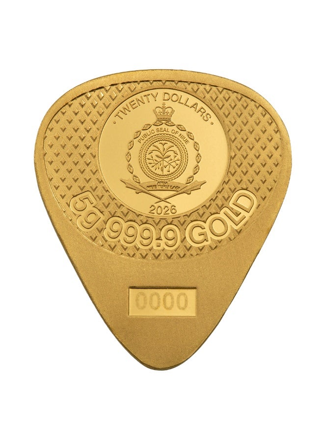 2026 PAMP 75 th Anniversary Fender Tlecaster coin 5 gm 999.9 Gold Coin - Image 3